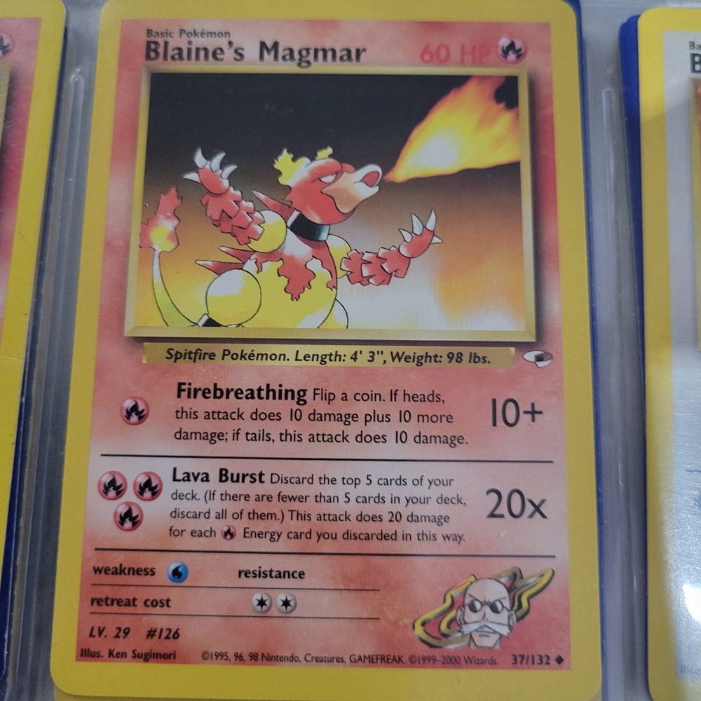 Pokemon Card Blain's Magmar
